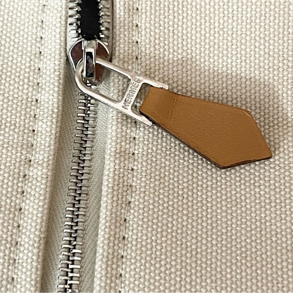 Hermes Canvas Small Bride-A-Brac Pouch Natural - Picture 6 of 11